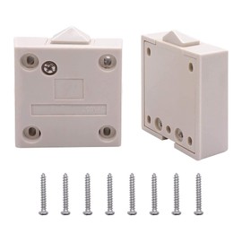 Svapo 2Pcs White Wardrobe Touch Switch Cabinet Lamp Switch Normally Closed Automatic Door Touch Switch