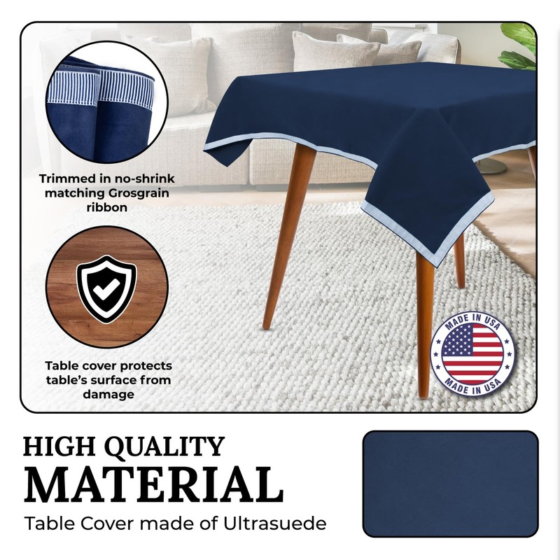 Sanders Classics Card Table Covers-54 Square (Navy)