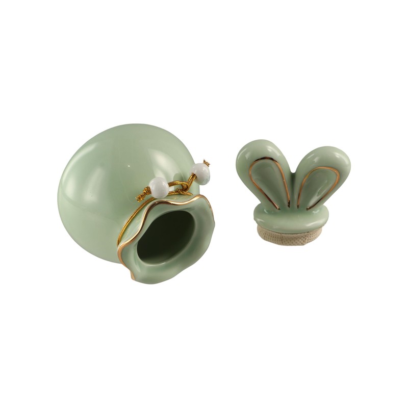 Leadigol Ceramic Jar Porcelain Tea Jar Food Storge Canister Dry