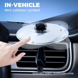 Pack of 2 car crash cymbals, mini drum crash clip, car drum air vent, bring momentum to every ride with this clever mini cymbal! Perfect against monotonous traffic jams and fatigue at the wheel