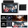 XUMIUZIY Dash CAM de 3 Canales, 1080P Frontal e Interior