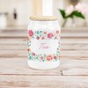 Purely Home Flower Border Ceramic Decaf Tea Storage Canister -
