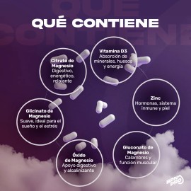 Citrato De Magnesio, xido, Gluconato De Magnesio, Glicinato De Magnesio  Zinc, Vitamina D3  Apoya Salud sea, Inmunolgica, Reduccin de Estrs Y Fatiga  