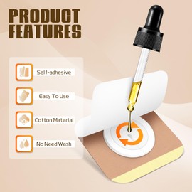 48PCS Castor Oil Patches-Disposable Castor Oil Pack Sticker for Belly Button,Knee, Liver, Stomach