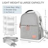 QIUXQIU Mochila para extractor de leche con compartimentos para bolsa