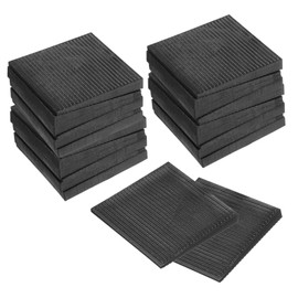 sourcing map Furniture Levelers, 24 Pcs Furniture Wedges, Black Plastic Wedges Shims, Firm and Non-Slip for Uneven Table, Dresser Legs, and DIY More Furniture (50 x 50 x 6mm)