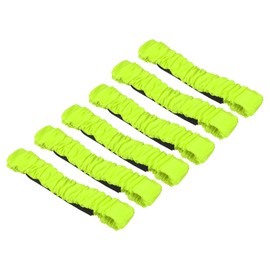 PATIKIL 3 Legged Race Bands, 6 Pack Elastic Tie for Outdoor Birthday Party Field Day Carnival Relay Game, Green