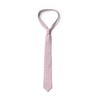 Ambesonne Necktie, Basic Picnic Gingham Check, 3.7", Pale Pink White
