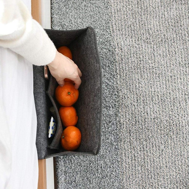 Garsent Remote Control Organiser Bag Felt Bed Sofa Storage Bag