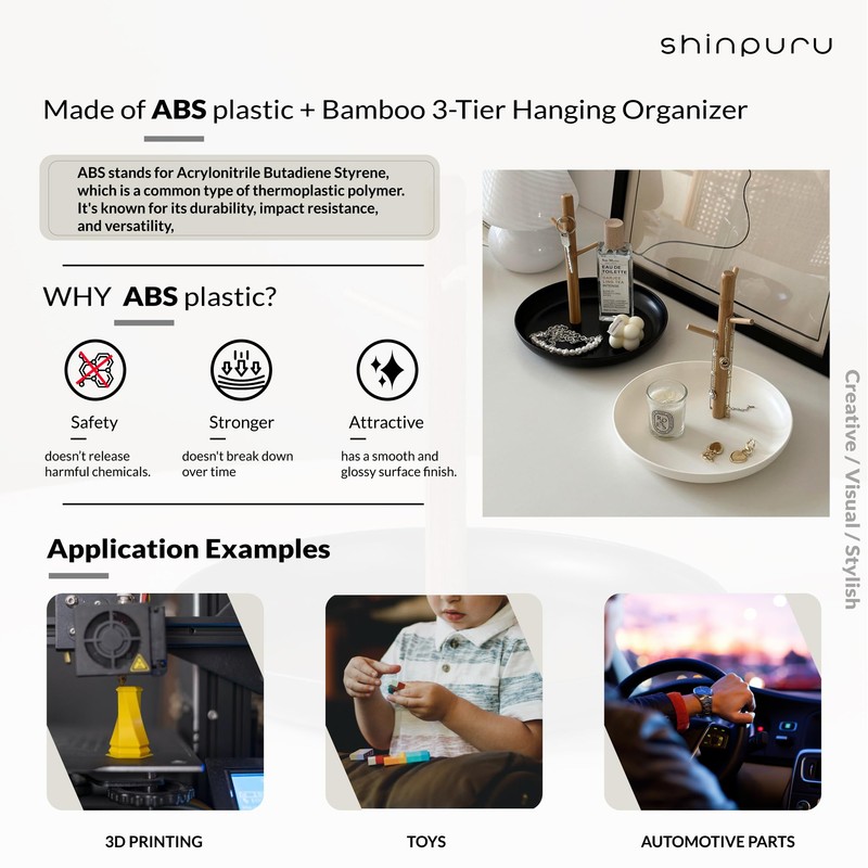 Shinpuru Key Tray & Key Bowl, Jewelry Tray with Wood