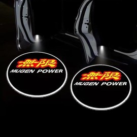 KLIFE LIMITED  2Pcs LED Car Door Projector Welcome Light for Honda Civic/Accord/CR-V/Fit/HR-V/Vezel/Odyssey:_MUGEN-2