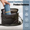 Huakaile 2 Pack Travel Toothbrush Holder, Portable Toothbrush Cup with
