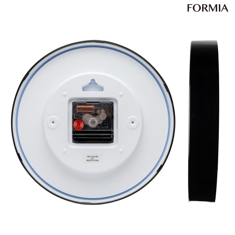 Formia (フォルミア) Wall Clock Monotone Easy-to-Read Dial Diameter 22.8 cm