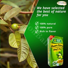 Isis Natural Drink Herbal Chai Guava Leaves Tea Bags Herbals Herb Herbs No Caffeine Non Gmo No Additives No Artificial Coloring Kosher Halal (20 Bag) ايزيس اوراق الجوافة حلال