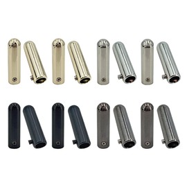 Acoeitl 8PCS Aglets for Shoelaces with Screw 6x25mm 4 Colors Metal Shoe Lace Tips End Caps for Sneaker Repair Replacement and Shoelace Head Cord Ends for Hoodies Drawstrings DIY Decorative Projects