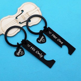 Anniversary Keyring Gifts for Boyfriend Girlfriend Husband Wife Christmas Birthday Gifts Wedding Gifts Valentines Day Gifts for Couple