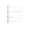 Pack of 100 Red Plastic Safety Ties Numbered Cable Ties