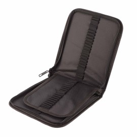 Pwshymi 72/120 Slots Zip Pen Bag with Large Capacity, Organiser for Pencil Case, Organiser for Stationery for Pencil Pencils (72 Sticks-Black), Default