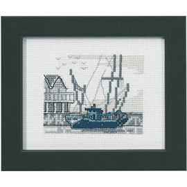 Permin Cross Stitch Kit Sailboat/Mole Counted Pattern