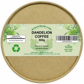Natural Health 4 Life Tea / Coffee Subsititute Dandelion Coffee Roasted Dandlion Root Cut 500 g in Resealable Pouch (1 Pouch)