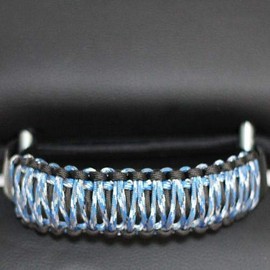 Bartact Paracord Grab Handles Compatible with Jeep Headrest - Black/Blue Camo Pair