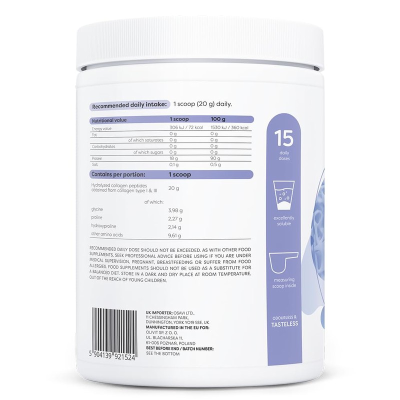 Osavi Collagen Peptides, Hydrolyzed Type 1 & 3 – Powder