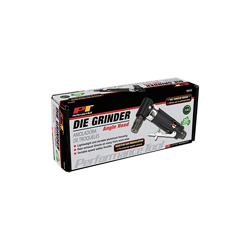 Performance Tool M656 1/4-Inch Angle Head Die Grinder