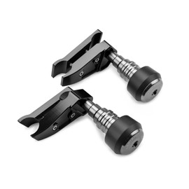 HRuizq Motorcycle CNC Aluminum Frame Slider Engine Guard Anti Crash Pad Fairing Falling Side Protector Kit with CFMOTO 300 NK CLX 250 (Gray)