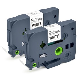 Label Orison Compatible Label Tape to Replace Brother TZe-231 TZ231 Laminated Tape Black on White 12 mm for Brother PT-1080 PT-1010 PT-h75 PT-h101c PT-H100LB H105 E100/VP, Pack of 2