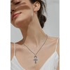 AEONSLOVE Ankh 925 Silver Anubis Necklace with Egyptian Runes Eye