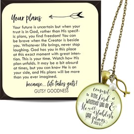 Jesus Fish Necklace Commit to the Lord Proverbs Jewelry Ichthys Charm 36"