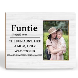 BCUANGD Auntie Picture Frames - Aunt Auntie Gifts from Niece Nephew，Best Auntie New Aunt Gifts Promoted to Aunt Photo Frame, Christmas Birthday Gifts for Auntie Female Sister 4x6 Picture Frame