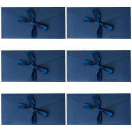 AAGWW Envelope with Ribbon Western Envelopes Cute Message Card Retro Trifold Envelope Retro Cardboard Solid Fashion Juratsu Hatron Large Capacity Celebration Greetings Lovers Wedding Invitation