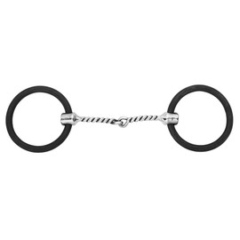 HILASON Weighted O Ring Twisted Wire Snaffle Bit with Stainless Steel | Horse Bits Western Walking Training Equine for Horses
