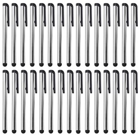 Premium 30 Pack Stylus Compatible with HTC U11 Eyes Short Slim Touch Medium Tip Pen for All Capacitive Touch Medium Tip Screens