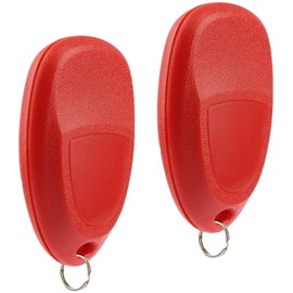 Key Fob Keyless Entry Remote fits Chevy Cobalt Malibu/Buick Allure Lacrosse/Pontiac G5 G6 Grand Prix Solstice/Saturn Aura Sky 2005 2006 2007 2008 2009 2010 2011 2012 (15252034 Red), Set of 2