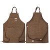 Adjustable Waterproof Apron with Pockets for Restaurant Kitchen Milk Tea