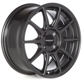 Circuit Performance CP41 15x7 Gloss Gun Metal Gray 4x100 +35mm Wheels JDM M.C.O Style