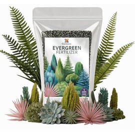 Gardenera Evergreen Fertilizer – All-Purpose Granular Plant Food for Outdoor Trees and Shrubs, Azaleas, Magnolias, Pines & Arborvitae – Slow-Release Formula (1 Quart)