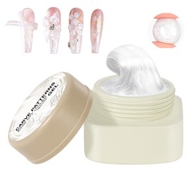 Sculpting Gel For Nails | 3D Non-Sticky Hard Molding Gel | Easy Dry, 5g Multifunctional White Manicure Supplies For Salon and Home