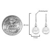 Fun and Happy Smiley Face .925 Sterling Silver Dangle Earrings