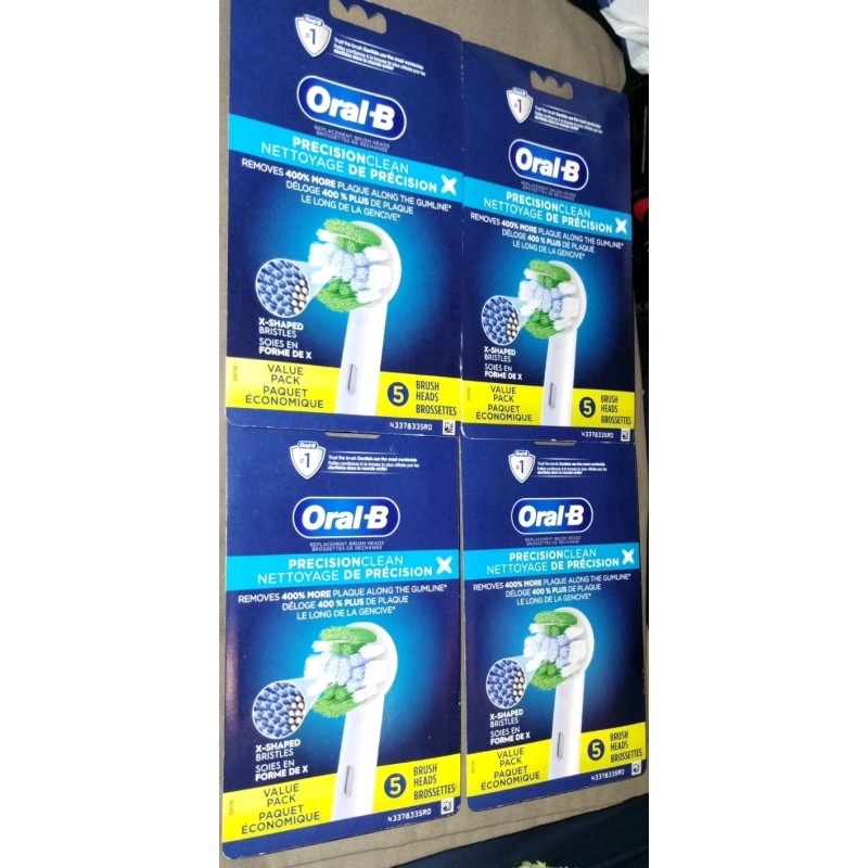 Oral-B (4) Oral-B Precision Clean Replacement Brush Heads 5 Count