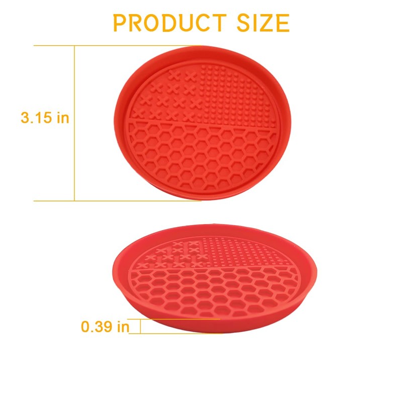 KHGUZ 4PCS Car Cup Coaster, Non-Slip Silicone Vehicle Cup Holder