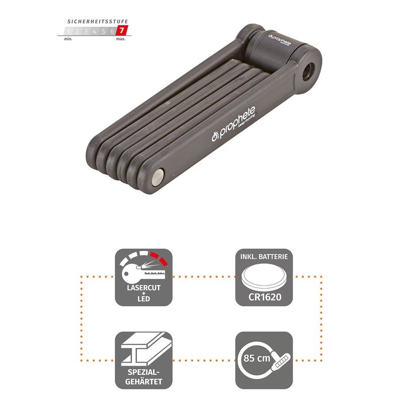 Prophete Folding Lock – Black, M