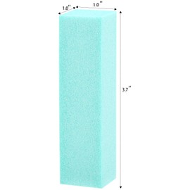 Paquete de 20 limas de uñas para lijar, limas de uñas para pedicura y manicura, grano 60/100 (verde)