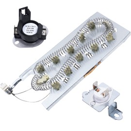 3387747 Dryer Heating Element 280148 Thermal Cut-Off (8557403 High Limit Thermostat & 8318314 Thermal Fuse) For Whirlpool Kenmore Maytag GEW9250PW1 GEW9250PW0 WED5100HW1 WED8300SW2 GEW9200LW1