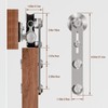 TOIMIOTOIM 12FT Stainless Steel Sliding Barn Door Hardware Kit, Slide
