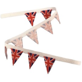 Melody Jane Dolls Houses Dollhouse Union Jack United Kingdom Flag Bunting Party Banner Decor Accessories