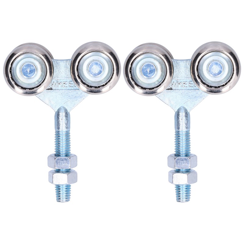 2Pcs Door Hanging Wheel Pulley Roller Glass Door Accessory for