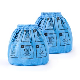 Shop-Vac Non-Woven Cloth Filter Bags – 2 Pack Reusable Filter Replacements, Fits Small Dry Vacuums (7" × 6-1/4" × 3-1/2")